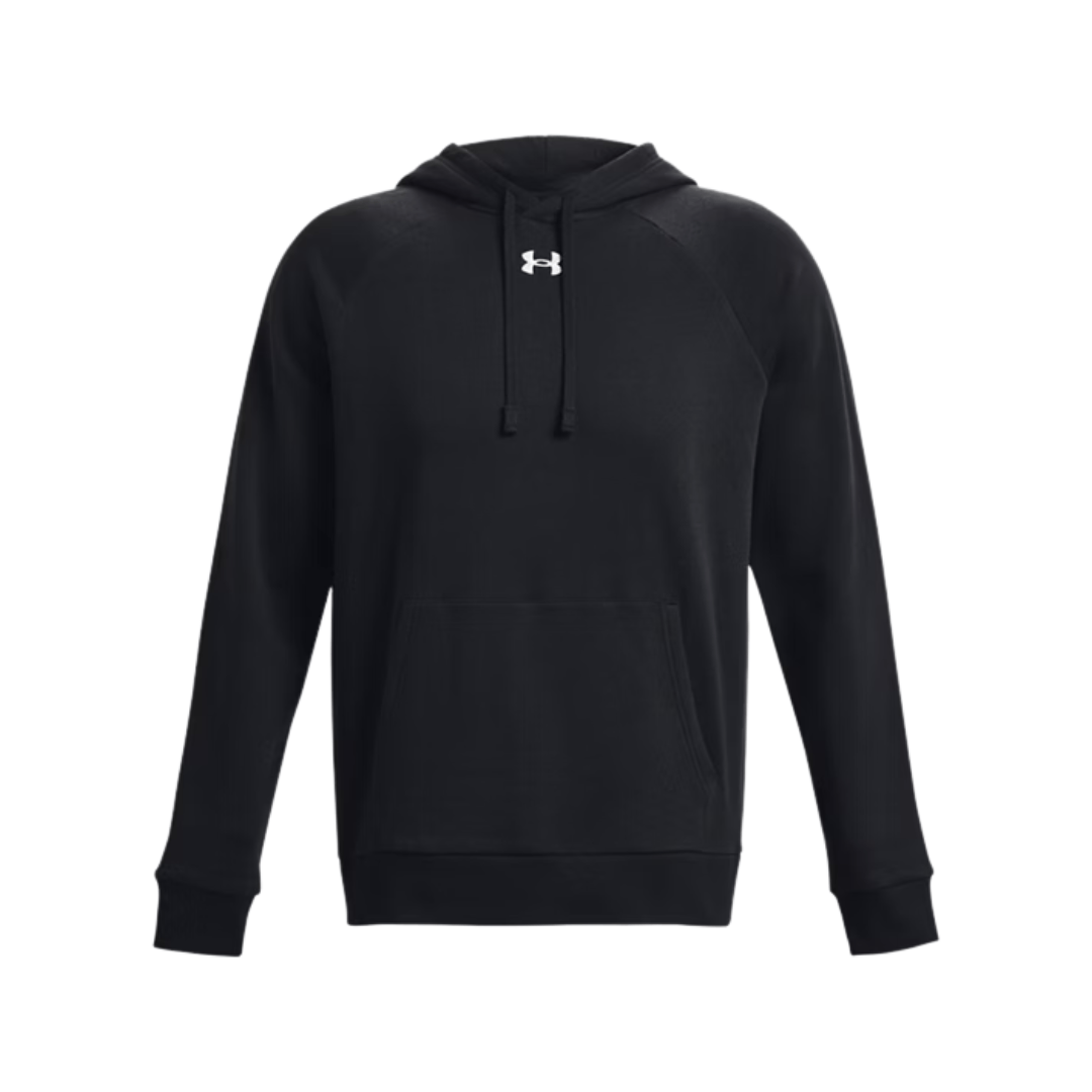 UA Rival Fleece Hoodie Apparel Tops Black - 001 Lax.com
