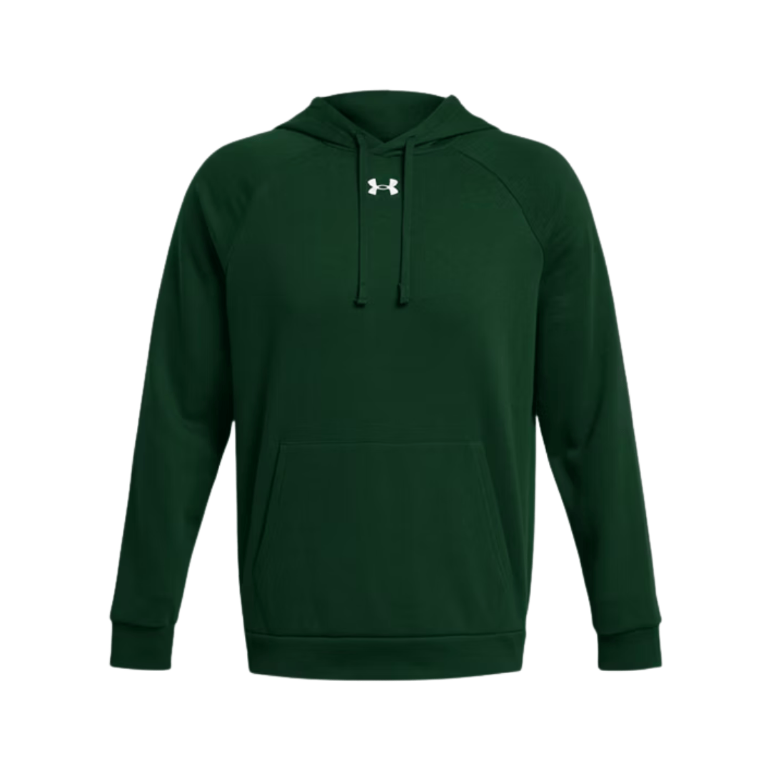 UA Rival Fleece Hoodie Apparel Tops Green - 301 Lax.com