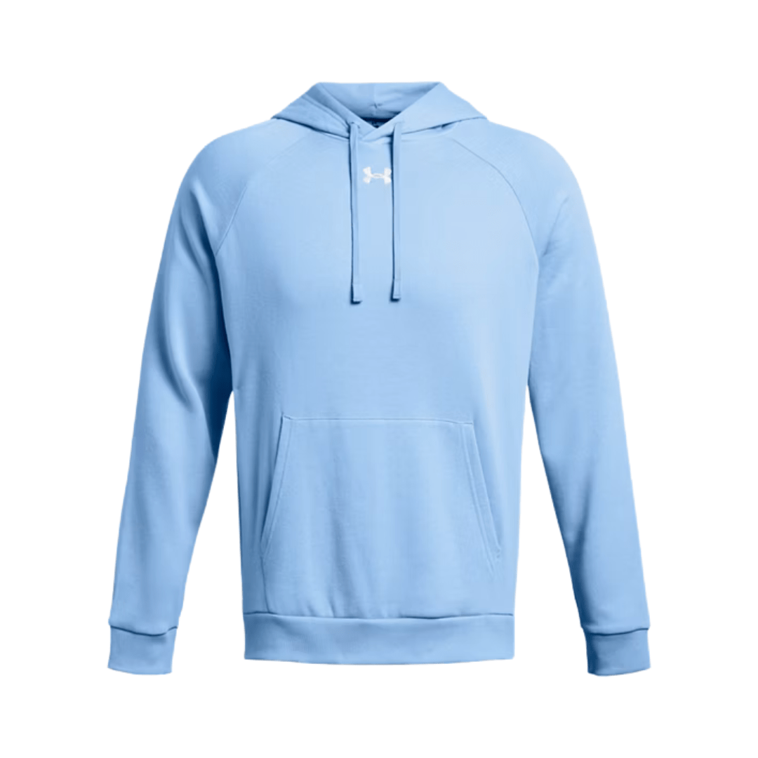 UA Rival Fleece Hoodie Apparel Tops Carolina Blue - 475 Lax.com