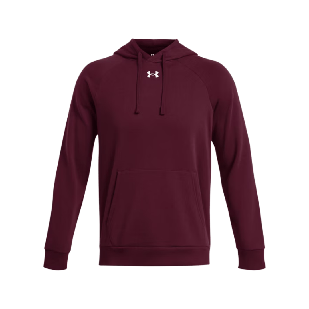 UA Rival Fleece Hoodie Apparel Tops Maroon - 609 Lax.com