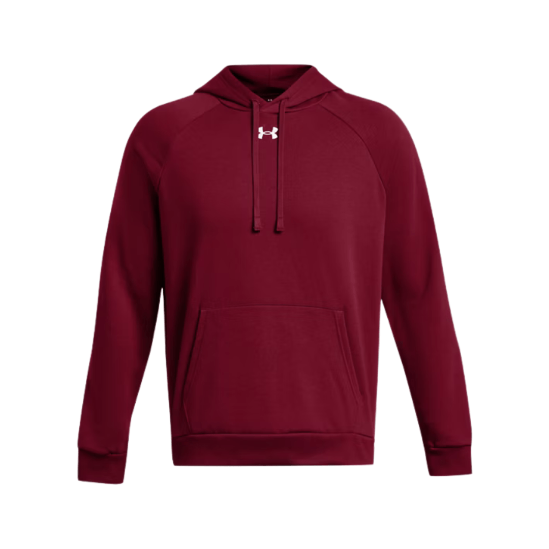 UA Rival Fleece Hoodie Apparel Tops Cardinal - 625 Lax.com