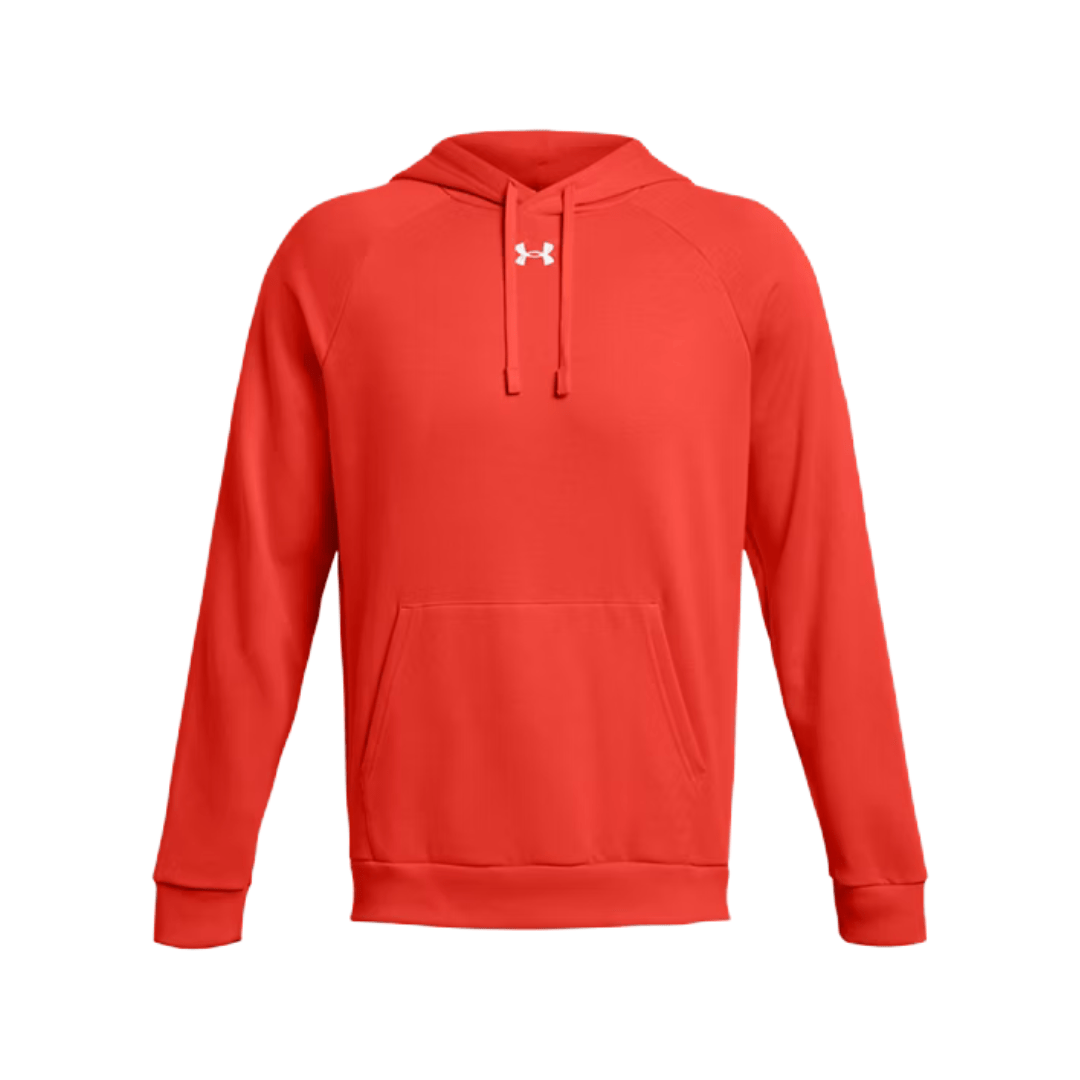 UA Rival Fleece Hoodie Apparel Tops Orange - 860 Lax.com