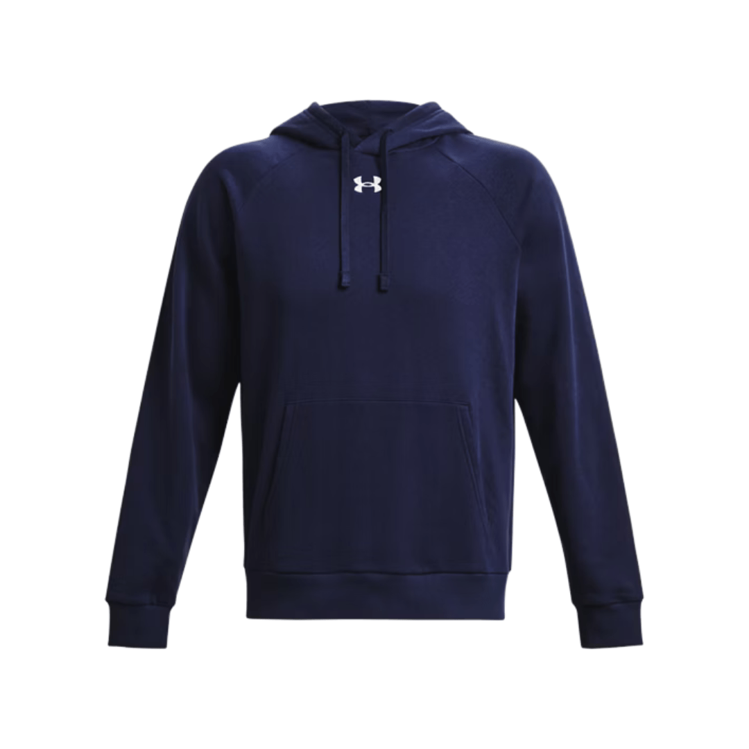 UA Rival Fleece Hoodie Apparel Tops Midnight Navy - 410 Lax.com