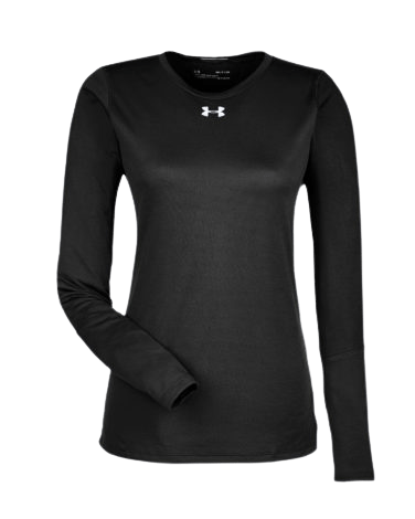UA Women's Locker LS 2.0 T-Shirt Apparel Tops Black - 001 Lax.com