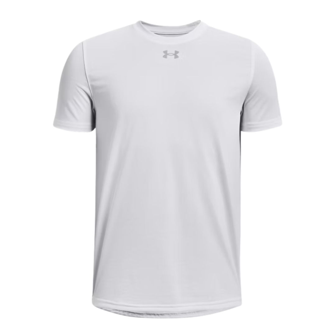 UA Youth Team Tech SS T-Shirt Apparel Tops White - 100 Lax.com