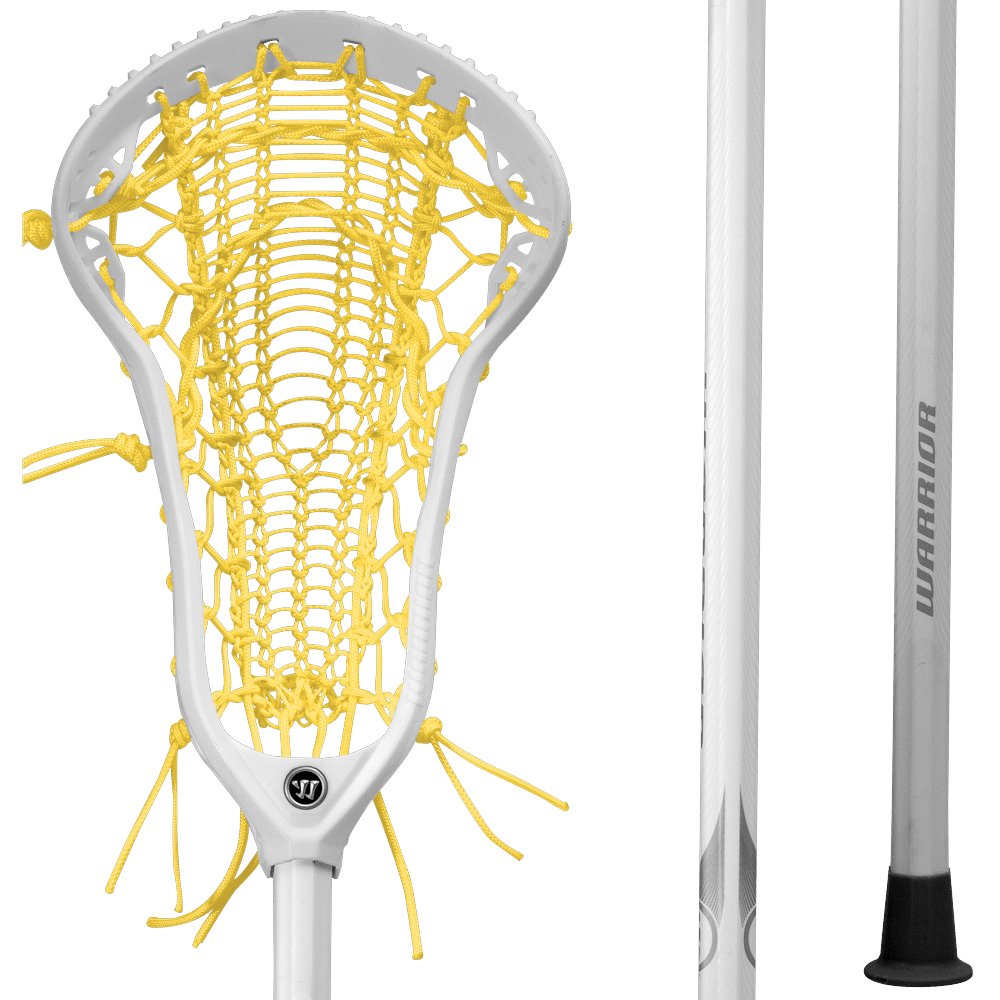 Warrior Anthem Pro Complete Stick Women's Complete Sticks White/Yellow Lax.com