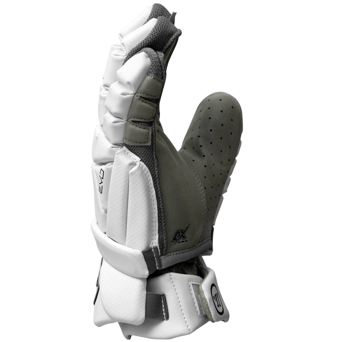 Warrior Evo Lacrosse Gloves Men's Gloves White Lax.com