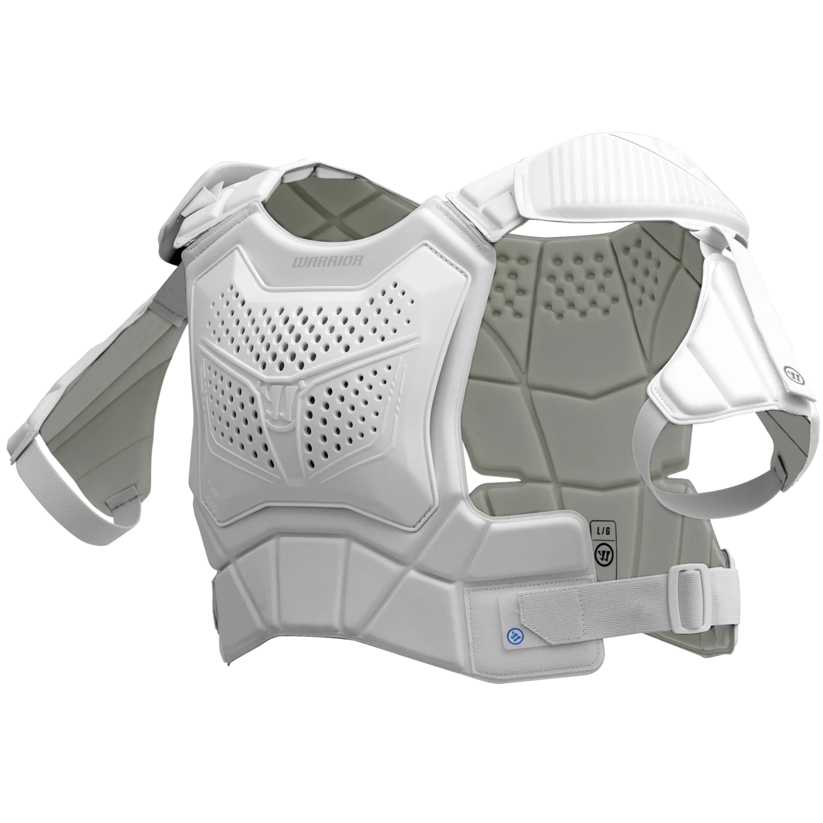 Warrior Evo Lacrosse Shoulder Pad Shoulder Pads White Lax.com