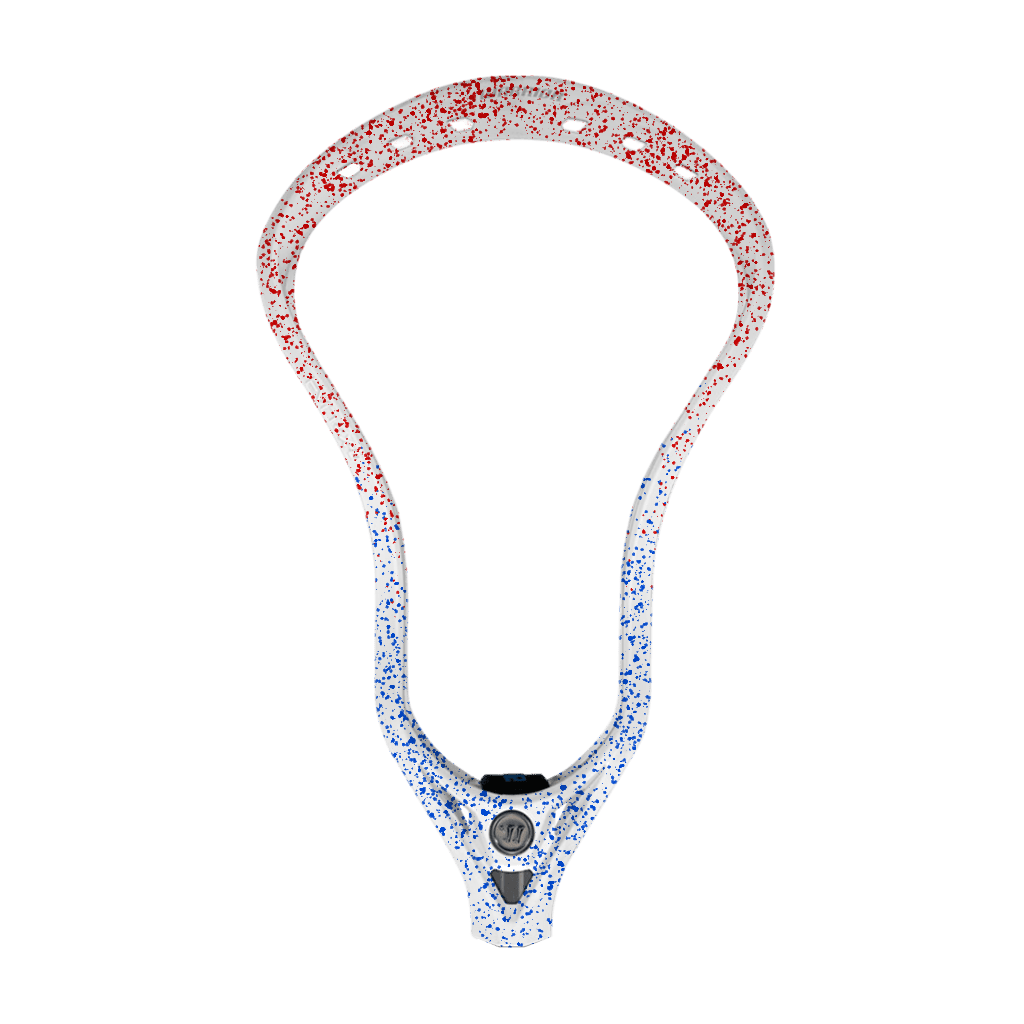 Warrior Evo QX Lacrosse Head Men's Head Red/Blue Splatter Fade Lax.com