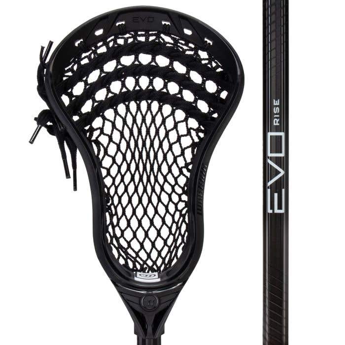 Warrior Evo Rise Complete Stick Men's Complete Sticks Black Lax.com