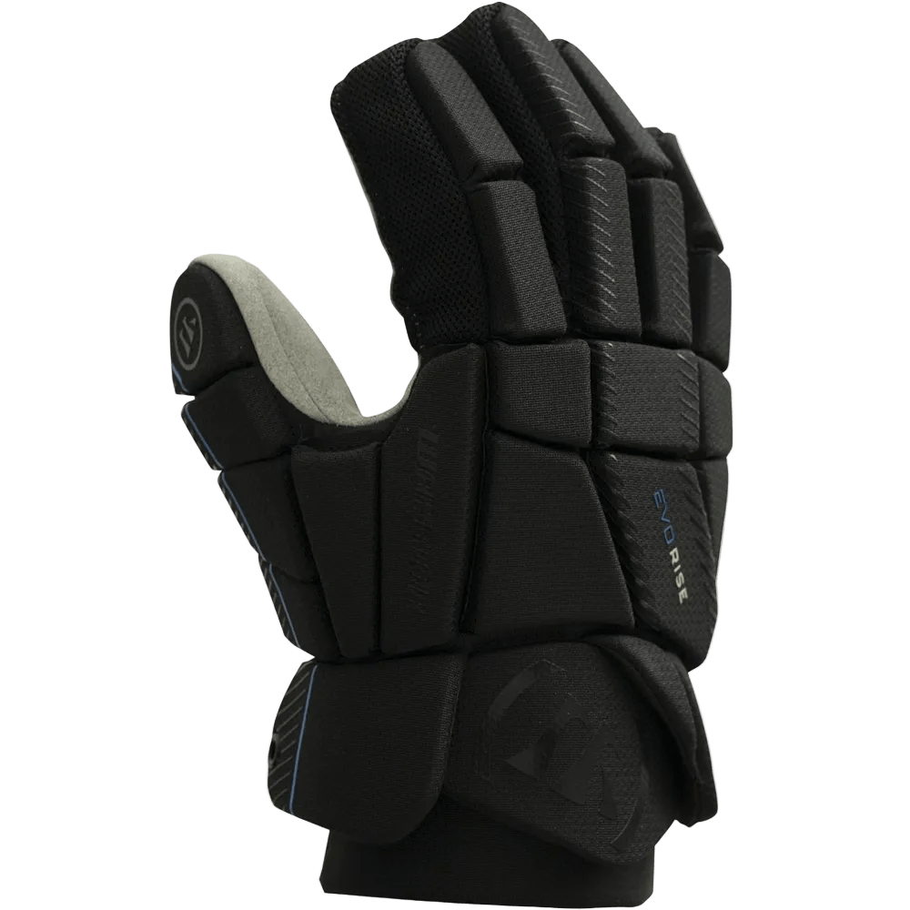 Warrior Evo Rise Lacrosse Gloves Men's Gloves Black Lax.com