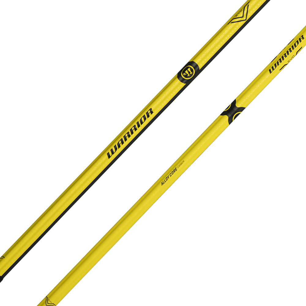 Warrior Evo V Alloy Core Carbon Lacrosse Shaft Men's Shaft LE Yellow Bus Lax.com