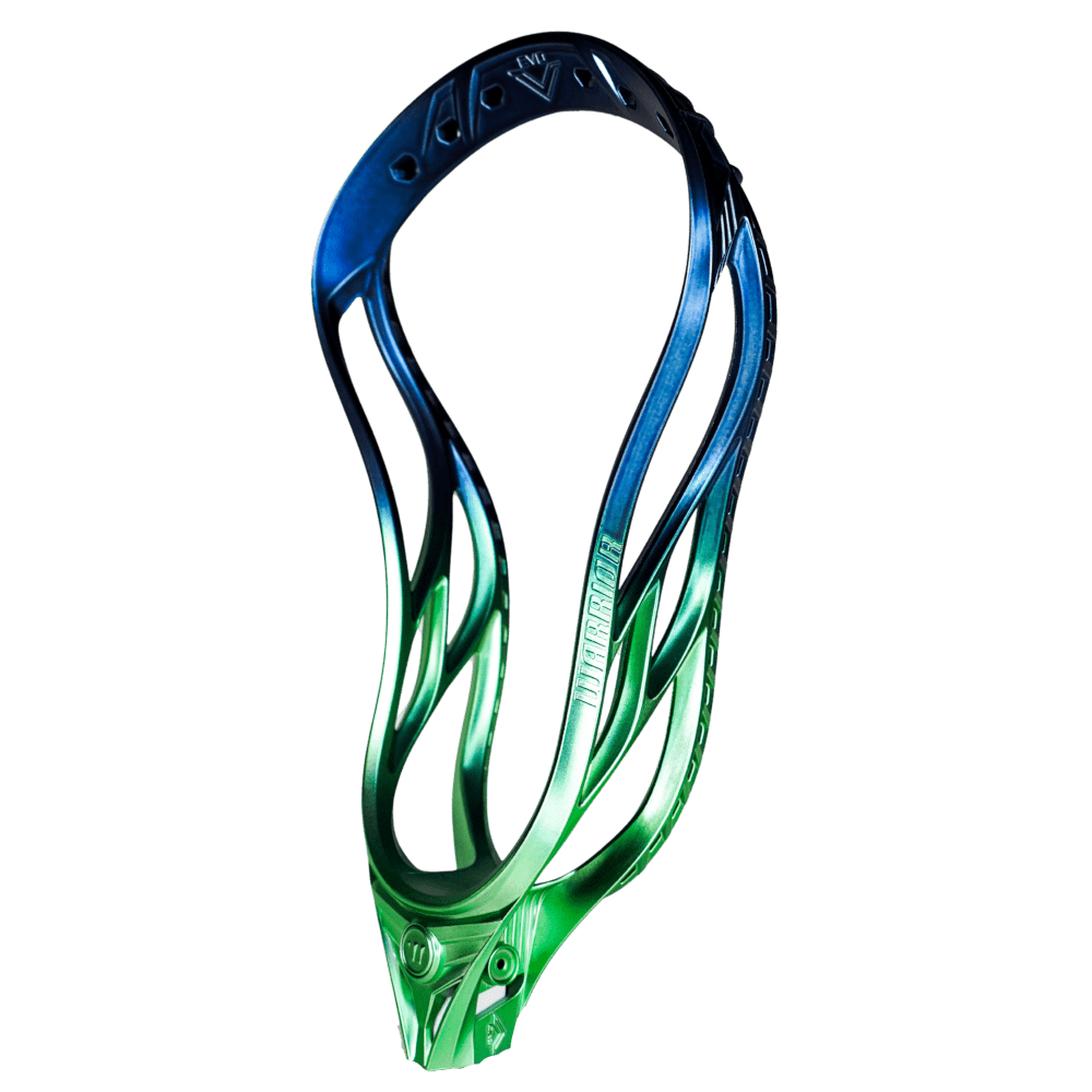 Warrior Evo V Lacrosse Head Men's Head Satin Navy/Green Fade Lax.com