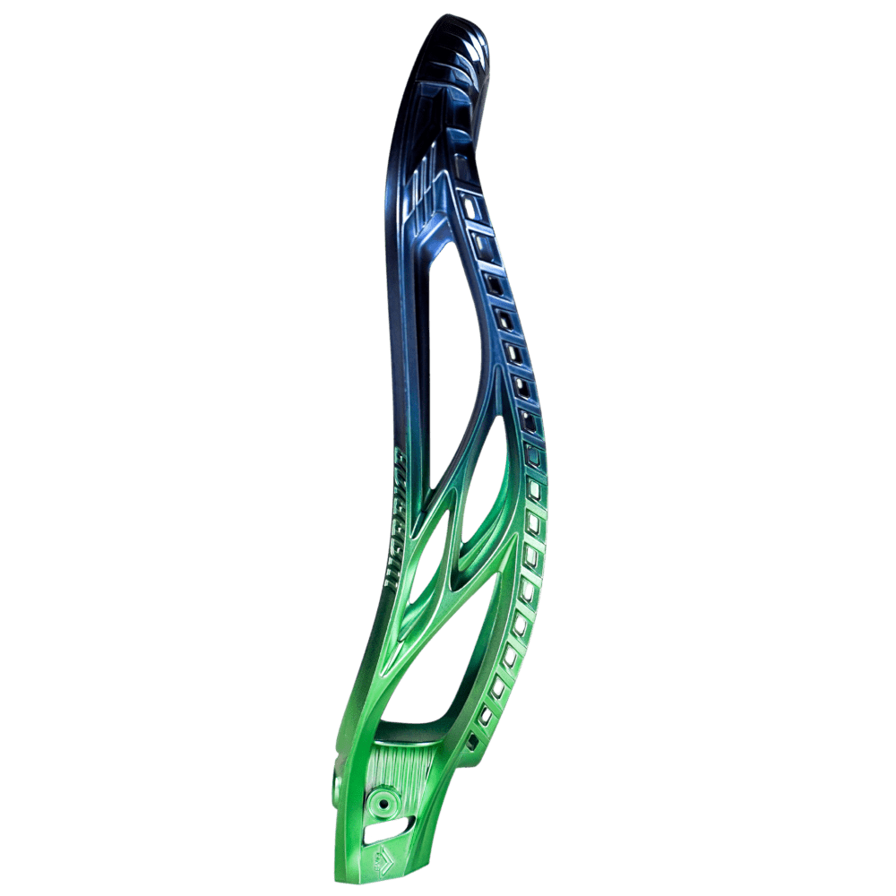 Warrior Evo V Lacrosse Head Men's Head Satin Navy/Green Fade Lax.com