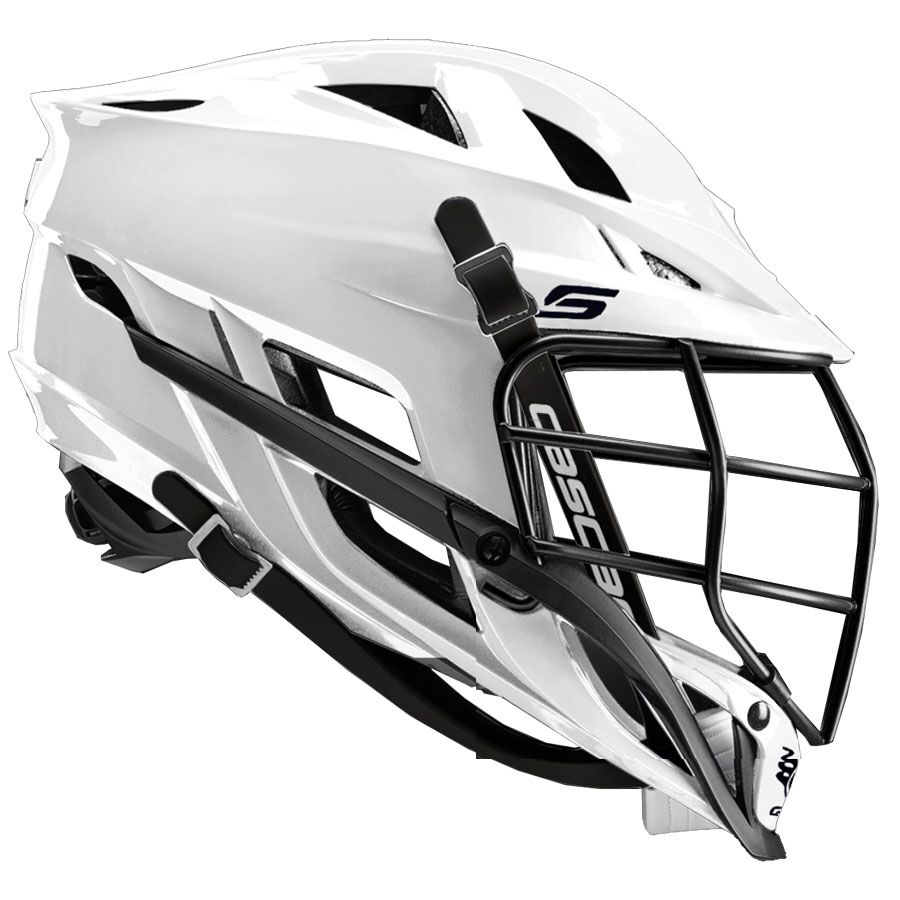 White Chin strap one size fits all Red Mask Details about   Cascade R Lacrosse Gray Helmet 