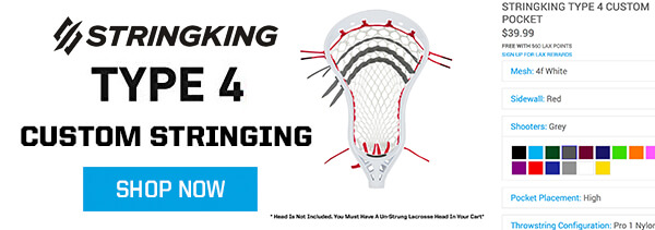 Stringking Type 4 Lacrosse Custom Stringing