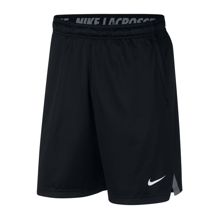 Men's Nike Lacrosse Knit Short-Black Lacrosse Bottoms | Lowest Price ...