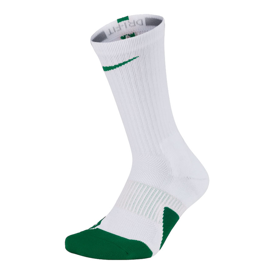 green and white nike socks