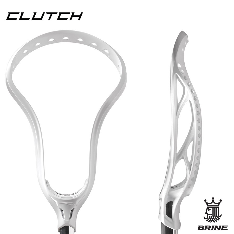 Brine Clutch 3 X Lacrosse LAX Unstrung Head White/Carolina NEW List @ $100 