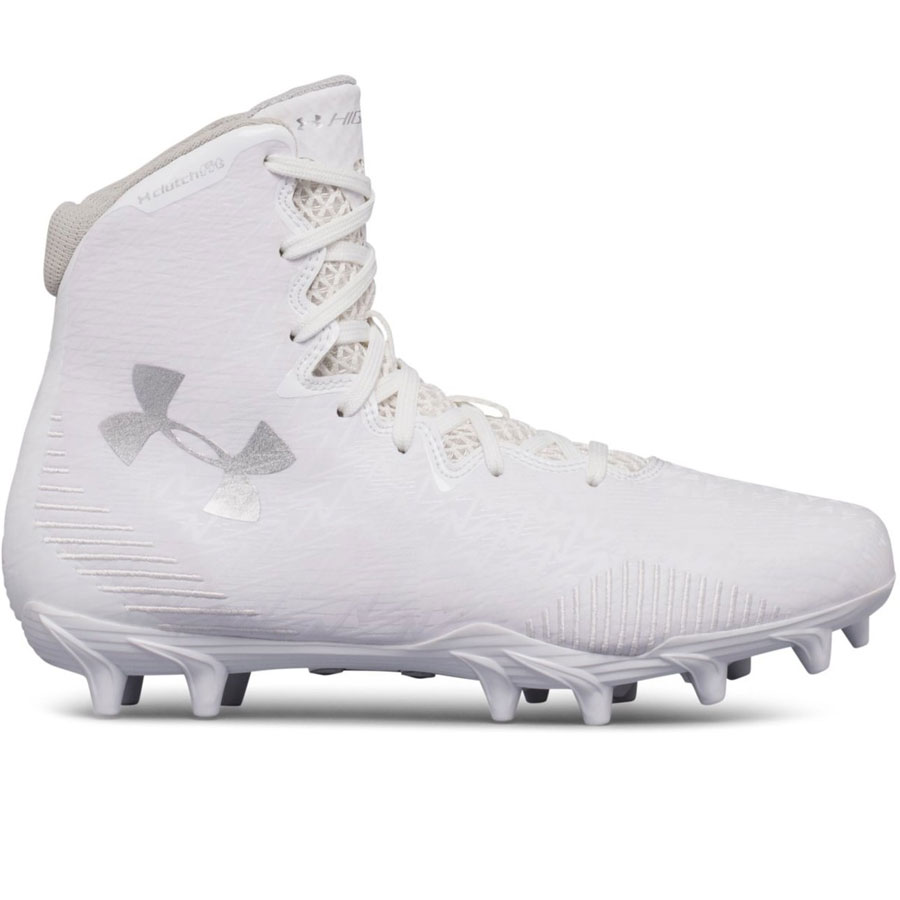 //White 100 White 11.5 Under Armour Mens Highlight MC Football Shoe