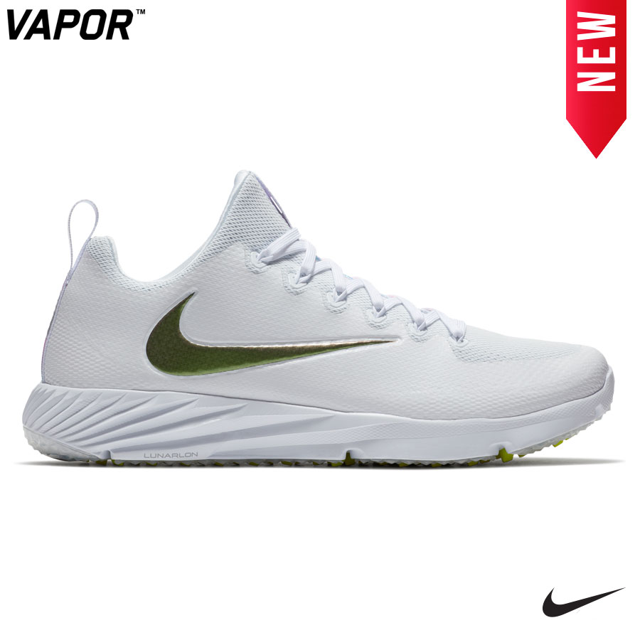 Nike Vapor Speed Turf Cleat-White-Grey 