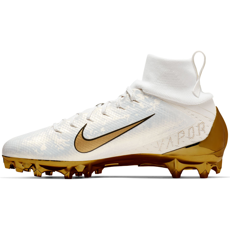 gold nike football cleats