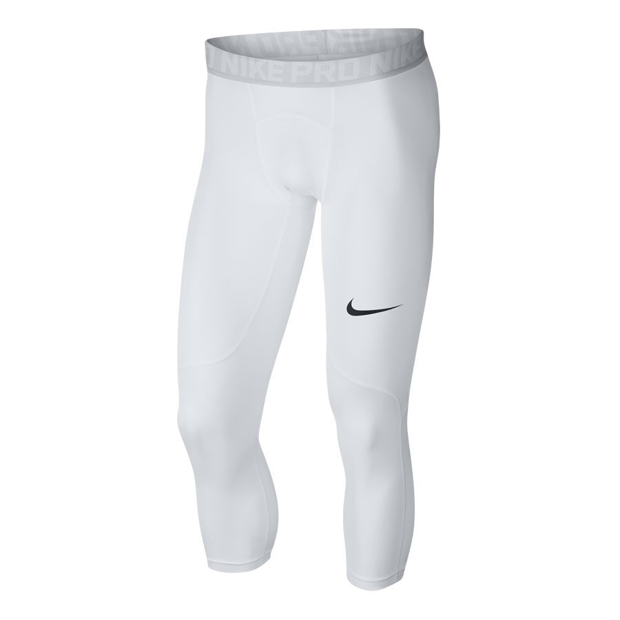 Men's Nike Pro 3QTR Tights-White