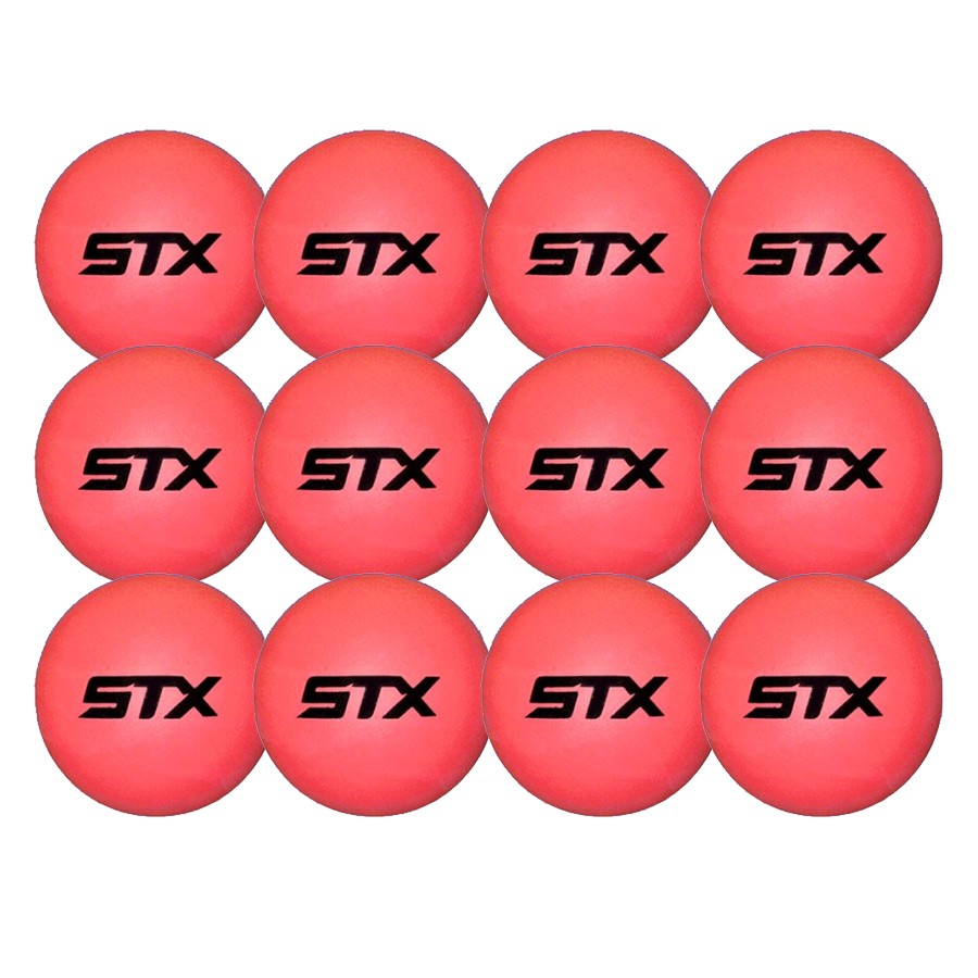 STX Soft Practice Lacrosse Balls Dozen red