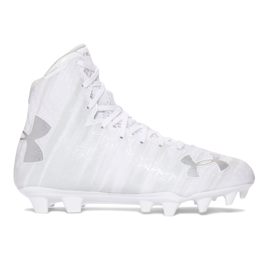 Under Armour Highlight MC Lacrosse Cleats 7-7.5 Women's White Gold 1297347-100 