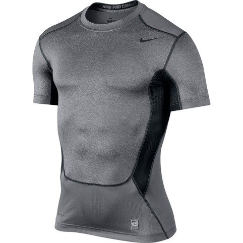 Nike Hypercool Compression SS Top 2.0 grey Extra Large