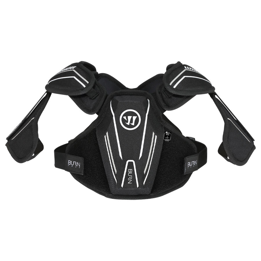 Warrior Burn NEXT SP Lacrosse Shoulder Pads Black Youth Small New W/ Tags 