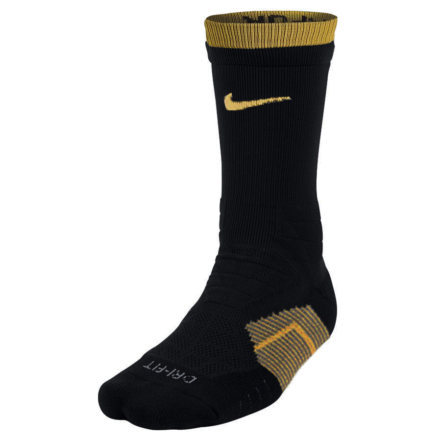 Nike Vapor Elite 2.0 Socks-Black-Gold 
