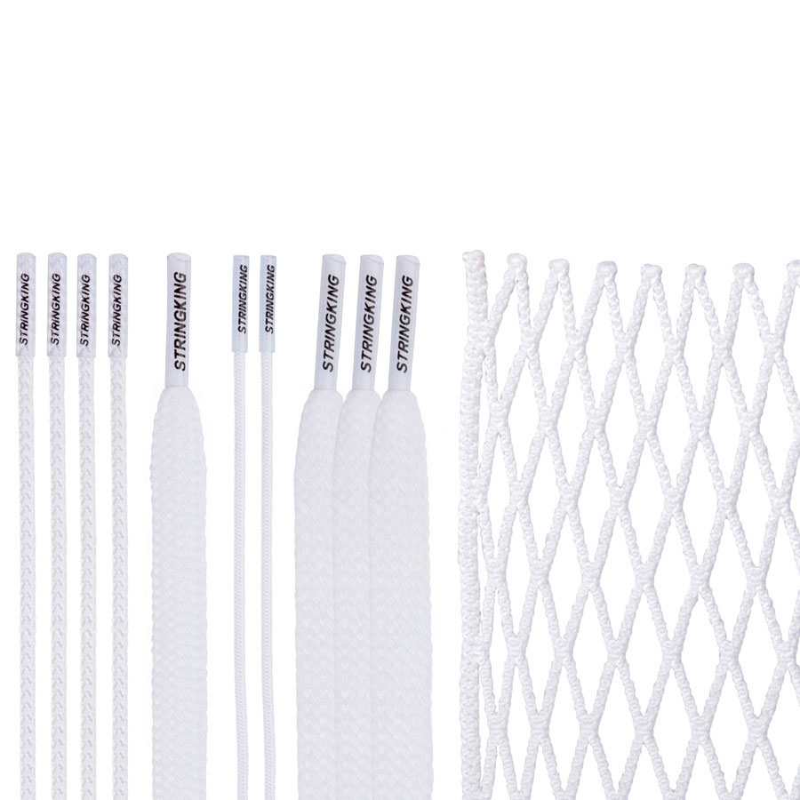 1-Pack StringKing Lacrosse Grizzly Goalie Mesh Kit White STK-GRIZZLY-KIT-WHT-1P 