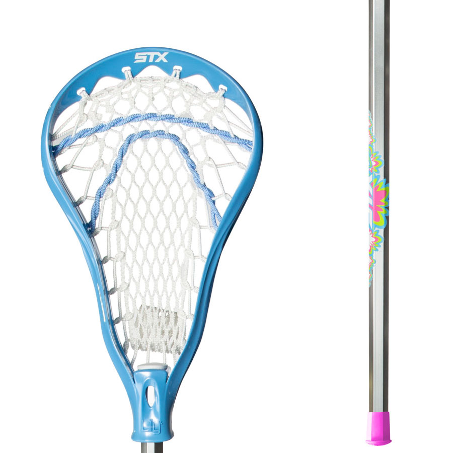 STX Lacrosse Youth Girls Lilly Complete Stick with Crux Mesh Pocket 