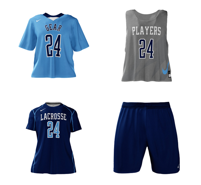 Men's Reversible Viewpoint Patriots Lacrosse Jersey  And Shorts Large L Uniform